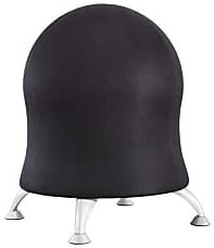 SAFCO производи 4751BV Зенерска топка стол, црн винил