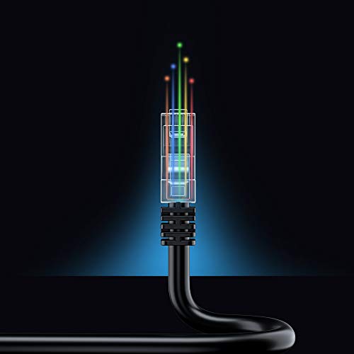 Maximm Cat 6 Ethernet кабел 8,0 ft, чист бакар, кабел за LAN за кабел CAT6, кабел за Интернет и мрежен кабел - UTP