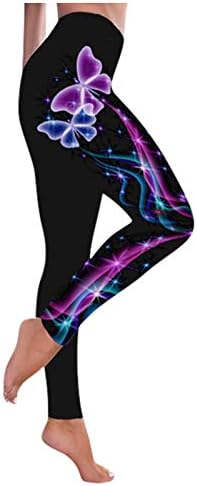 Атлетски хеланки за жени Контрола на стомакот за контрола на задникот со високи половини јога панталони женски обични фитнес трчање хулахопки