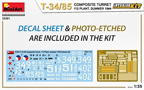 MiniArt Min35301 1: 35-T-34-85 Композитен бедем.112 Фабрика, необоен