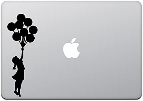 Kindубезна продавница MacBook Air / Pro 11/13 инчи налепница MacBook Flying Girl Girl Banksy 13 инчи Black M595-13-B