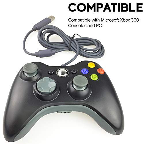Жици Класичен Жичен Контролер За Мајкрософт Xbox 360-Црна