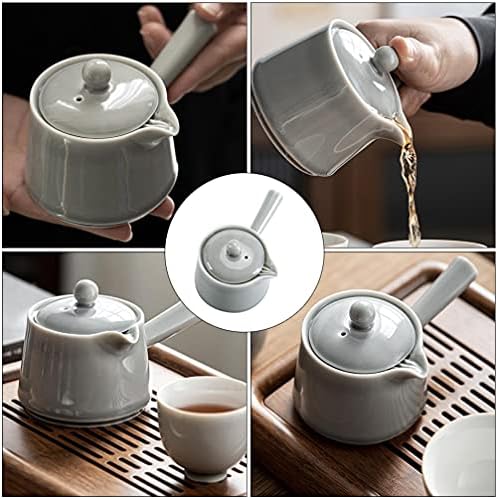 Анголијски јапонски керамички чајник ориентален традиционален шпорет чај чај чај чај чај со чај со чај со капак и рачка за лабава чај