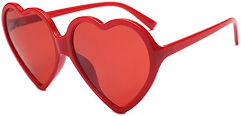 Жени Модни Унисекс Нијанси Во Облик На Срце Очила За Сонце Интегрирани Очила Штит Мажи