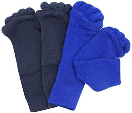 Aibearty 2 пара јога спортска салата пет сепаратор на пети чорапи за усогласување на стапалото за масажа за масажа, спречете
