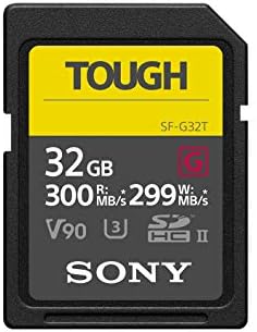 Sony ТЕШКИ-g серија SDXC Uhs-Ii Картичка 64GB, V90, CL10, U3, Макс R300MB/S, W299MB/S, Црна