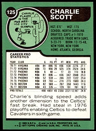 1977 Топпс # 125 Чарли Скот Бостон Селтикс Н.М. Селтикс УНЦ