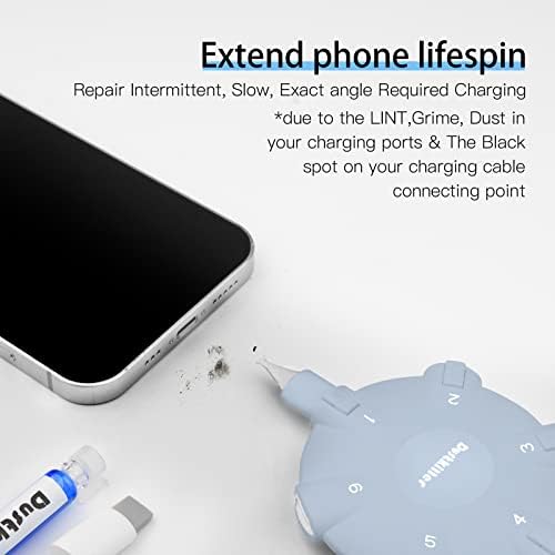 Комплет За Чистење На Телефонот DustKiller, Одговара На Iphone Ipad Airpod &засилувач; USB C Порта За Полнење, Кабел и Конектор Со Алатка