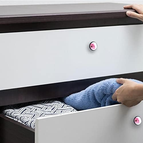 Kraido розова маргаритка со фиоки за шема се ракува со 4 парчиња тркалезно копче за кабинетот со завртки погодни за домашна бања бања Мебел