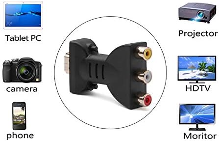 HDMI до 3 Rgb / RCA Компонента Конектор, Видео Адаптер Дигитален Сигнал Конвертор ЗА HDTV, ДВД, Проектор-Пренослив
