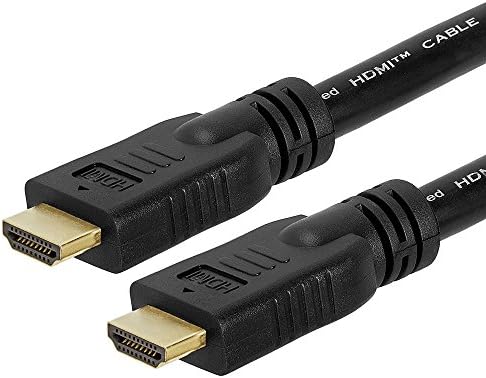 Cmple-HDMI Кабел со Голема Брзина 50 СТАПКИ За Инсталација Во Ѕид СО 4k 60Hz, Етернет, 2160p, 3D, HDR, Ултра HD - 50 Стапки, Црна