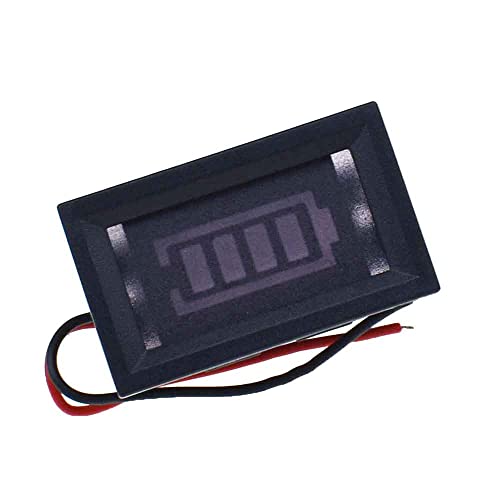 Индикатор за капацитет на батеријата на батеријата со киселина DC 12V црвен дигитален LED тестер батерии волтметар