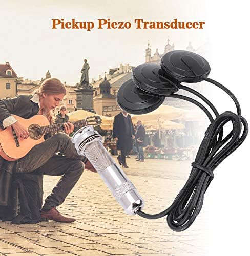 Пикап за гитара Пиезо Трансдуцер 6,35мм пикап Пикап микрофон контакт 3 во 1 за акустична гитара укулеле мандолин инструменти