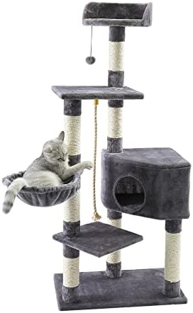 Мулти-Ниво Мачка Дрво Игра Куќа Алпинист Активност Центар Кула Хамак Кондо Мебел Гребење Пост За Мачиња