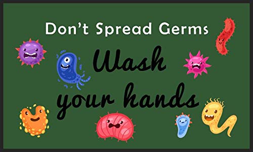 Не Ширете Бактерии-Измијте Ги Рацете Подна Подлога | Тепих Отпорен На Дамки Од Комерцијално Одделение за Дневен Престој Или Предучилишно