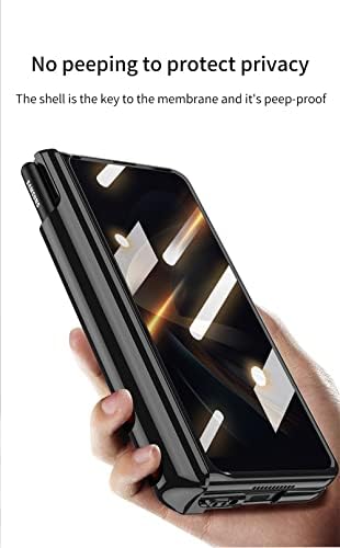 BAILI Galaxy Z Fold4 Случај со S Пенкало Слот &засилувач; Анти-ѕиркаат Заштитна Фолија, Вграден Во Kickstand И Магнетни Шарка Јасно