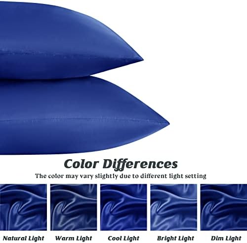 Сатенска Навлака За Перници За Коса И Кожа, Свилени Меки Сатенски Навлаки За Перници За Жени Комплет За Коса од 2, Стандардни Кутии