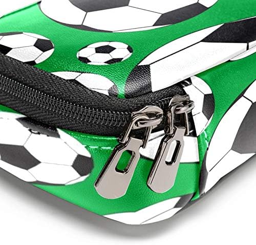 Фудбалски топки Спорт Фудбалска шема 84x55in кожа молив со молив, торба со пенкало со двојно патенти за складирање торби за торби за торби за торби за училишна работа з
