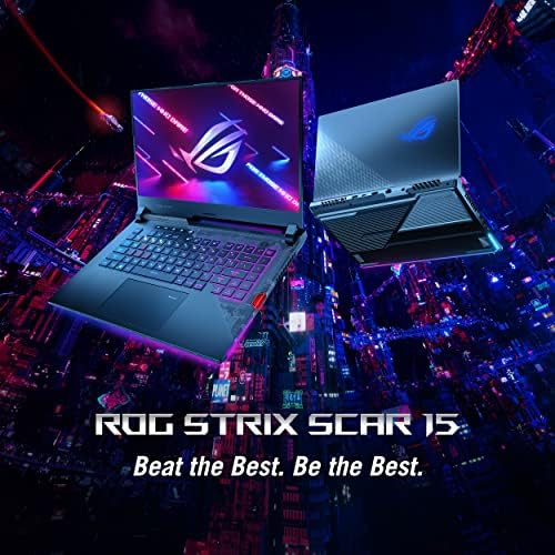 ASUS ROG Strix Scar 15 Игри Лаптоп, 15.6 300hz Ips Тип FHD Дисплеј, NVIDIA GeForce RTX 3080, AMD Ryzen 9 5900HX, 16GB DDR4, 1TB SSD,