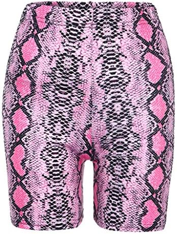Велосипедизам женски шорцеви случајни плус големина обични жени модни панталони летни спортови кратки змиски хеланки печатени