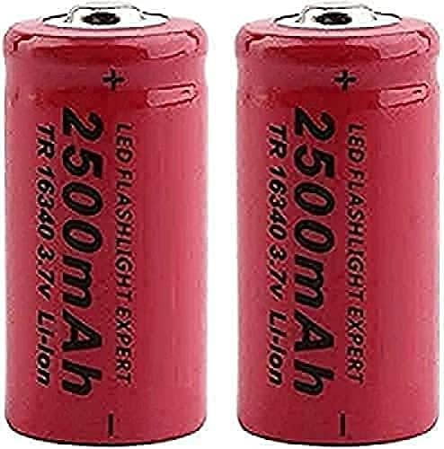 SOENS 16340 3.7 V 2500 Mah Литиумска Батерија Li-Јонска Ќелија За Vl123A Dl123A 5018Lc Cr123A Cr17345 K123A, 2 парчиња