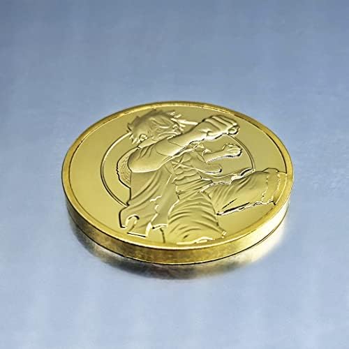 [Luffy] Едно парче аниме медалјонски стрип околу фигура подарок за заби самовила златна монета