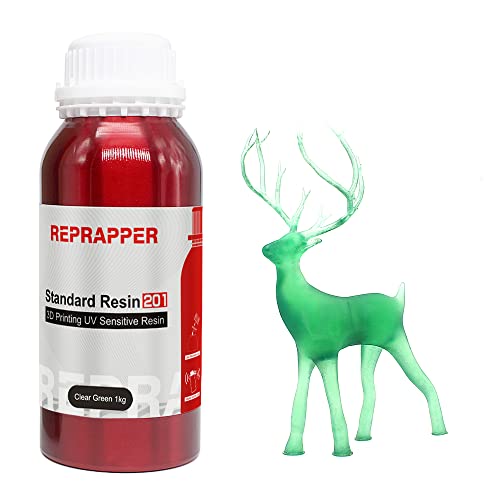 Reprapper 201 3D смола за печатач 405NM Брза УВ-лекување Стандардна фотополимерна смола со голема прецизност и ниска намалување