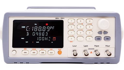 Yfyiqi Висока прецизност LCR мерач Дигитален LCR мерач на индуктивност Мерење на капацитивност со мерна фреквенција 100Hz 120Hz 1kHz 10kHz