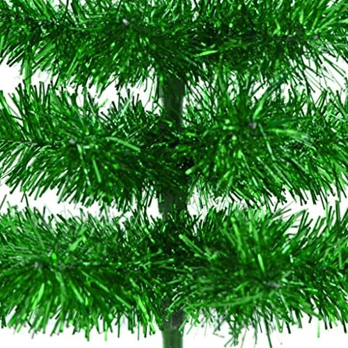 Вклучен Е Метален Зелен Ламбар За Новогодишна Елка Зелена Метална Основа Вештачка Четка Стебло Од Дрво