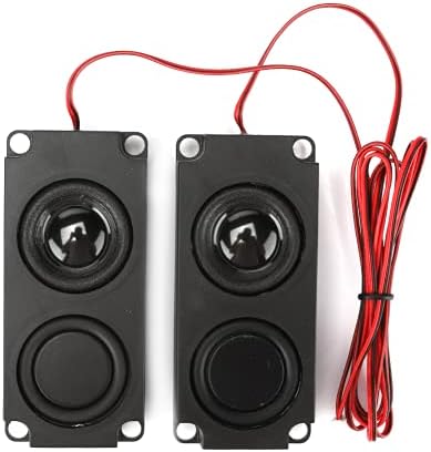 Магнетски звучник Fecamos, ABS 8Ω 5W стабилни перформанси Погоден и сигурен чист звук црн звучник за LCD телевизија
