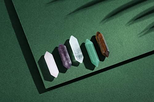 10 парчиња лековити кристали камења комплети и розово кварц лековити кристално дрво природно реики кристали скапоцен камен камен