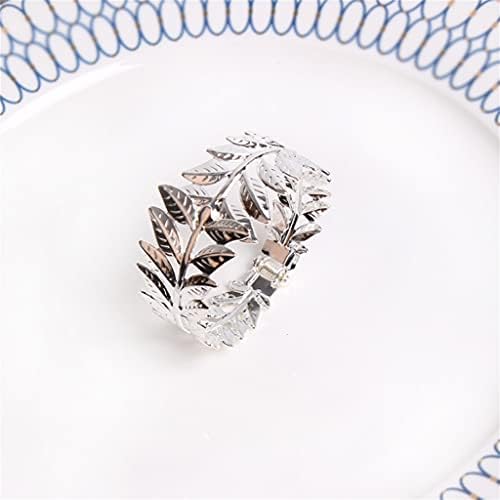 Renslat 10 парчиња хотелски свадба банкет со салфетка прстен дома декорација за јадење тока отворена прилагодлива прилагодлива