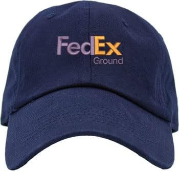 FedEx копнена капа извезена памучна капа Класична прилагодлива капа за бејзбол