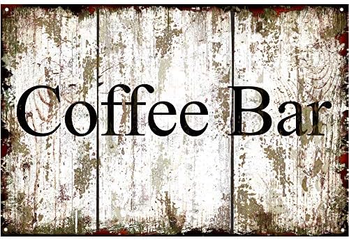 Кафе бар украс кафе бар гроздобер метален знак wallиден декор виси знак за дома кујна бар кафе човек пештерска продавница фарма