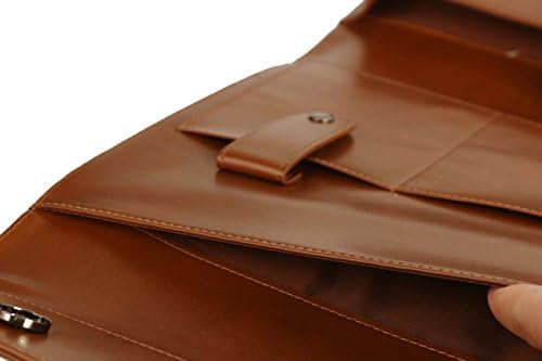 Торба за ракави за торбичка со таблети Penna за тастатура со пена со додаток џеб ~ 12 инчи, гроздобер кожа стил
