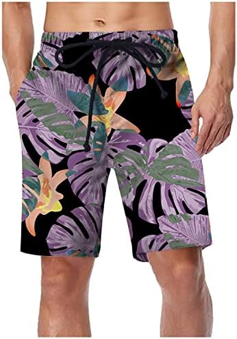 Менс -фигура табла шорцеви за летни плажа за летни плажа печатени панталони за плажа се дополнителни долги шорцеви за табли за