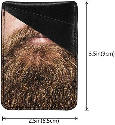 Мобилни телефони картички за ходерски ракави ПУ кожа за задниот дел на iPhone кој носи маска не значи дека треба да ја исечете