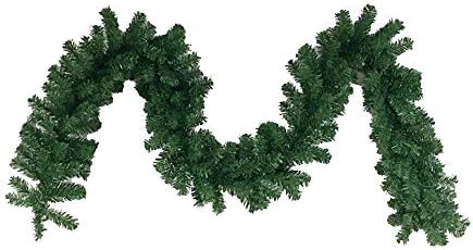 Ухенг 9 Стапки 10 Инчни Божиќни Украси Божиќна Венец Зелен Вештачки Венец Смрека Елка Лоза Дебела Цветна Божиќ Висечки Орнаменти За Скали