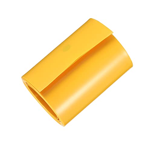 DMiotech 65mm Рамни 2m Батерија Ракави Пвц Обвива Топлина Смалуваат Цевки За Yellow Батерија Пакет Жолта
