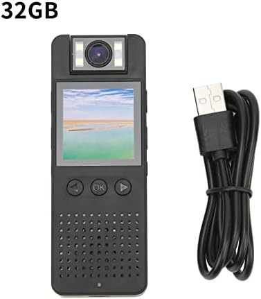 Гупе Тело Камера, WiFi Реално Време Гледање 180 Степен Ротирачки Објектив Влог Тело Камера За Кампување Патување