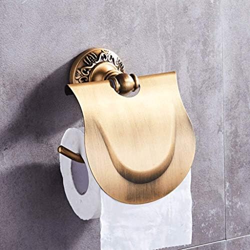 Стекнете Држач За Тоалетна Хартија - Европски Антички Бронзен Бронзен Месинг Држач За Тоалетна Хартија Златни Ѕидни Метални Приврзоци