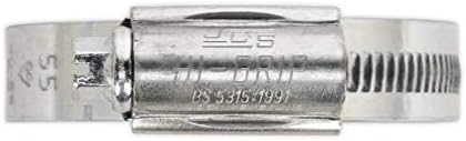 Sealey HCJ3X Hi-Grip Clip Clip Cinc позлатен Ø60-80mm пакет од 10