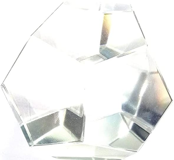 Чист опсидијан кристал додекаедрон Света геометрија Платонски цврста кристална мрежа кристал подарок од 50 мм до 60мм приближно