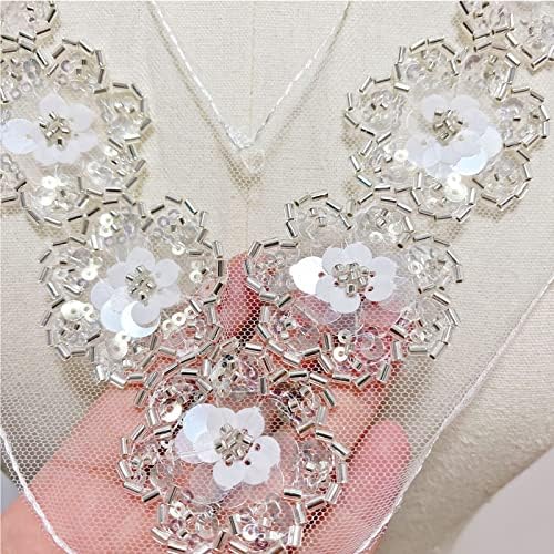Kugeki невестински цвеќиња закрпи чипка апликација шива везена венчаница 3D апликации рачно изработени залепи за шиење за шиење за фустан