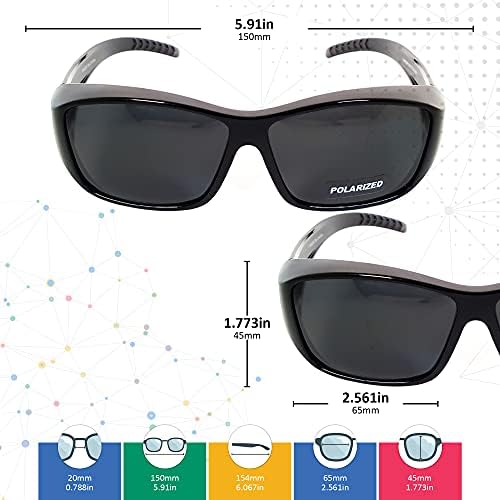 СИНИОТ КРОЈ Се Вклопува Над Поларизираните Очила За Сонце Сончевиот Штит Очилата За Сонце За Носење Над Очилата