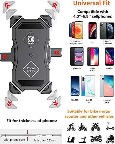 Монтирање на моторцикл Brcovan, монтаж за велосипед со автоматско заклучување, мобилен телефон за мобилни телефони со велосипеди