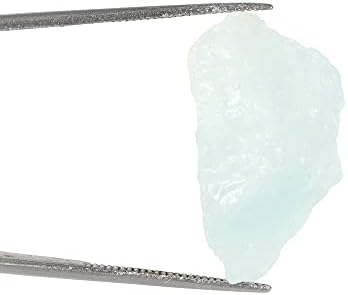 78 КТ. Исцелување кристал Аква небо Аквамарин Груб скапоцен камен суров лековит камен за јога, медитација, чистење на аура GA-554