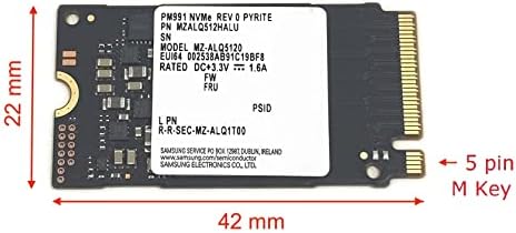 OEM Samsung SSD 512GB PM991 M.2 2242 42MM NVME PCIE GEN3 X4 MZalQ512HALU MZ-ALQ5120 SOLIDE State Drive M клуч