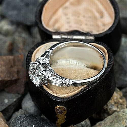 2023 Нов дијамантски циркон прстен за жени моден накит популарни додатоци шуплив прстен