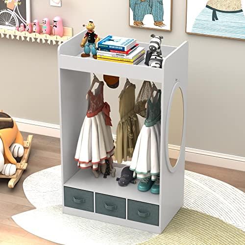 liulsty Ultimate Dress -up станица: Детска гардероба и организатор на облека за облека - Совршено решение за складирање на облека со систем